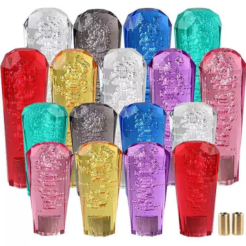 Автомобиль модифицированный ручной Crystal Diamond головка шестерни акриловая удлиненная Светодиодная лампа подвесной стержень