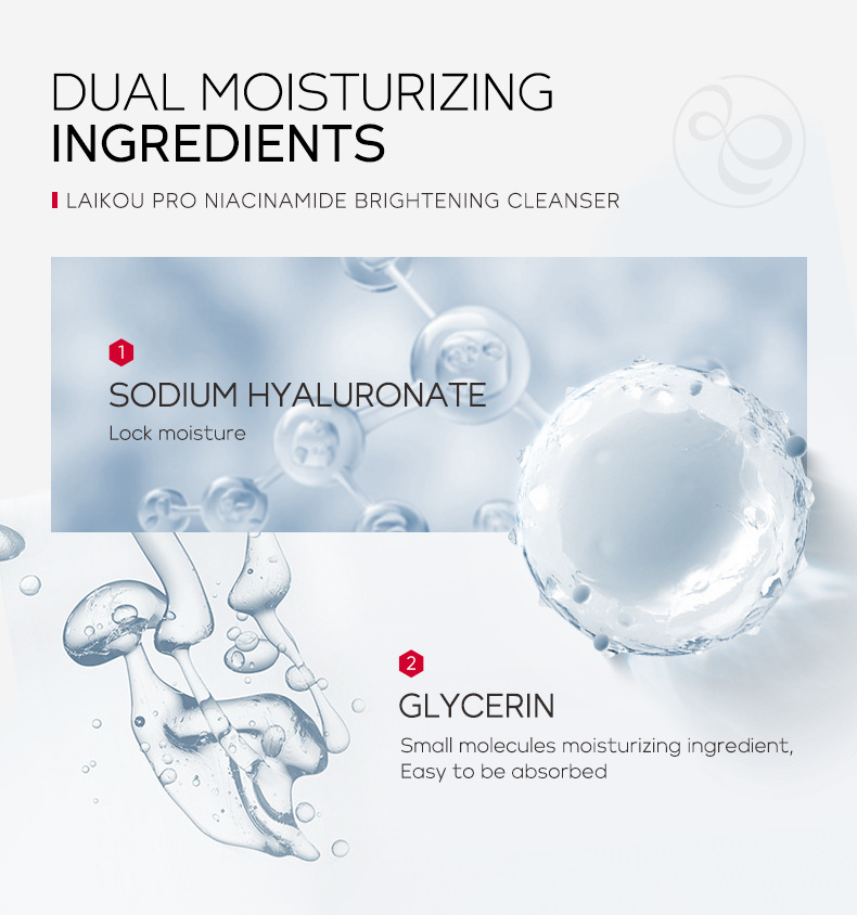 LAIKOU PRO Niacinamide Facial Cleanser 50g Cleansing, Hydrating and moisturizing Cross-border manufacturer wholesale undefined