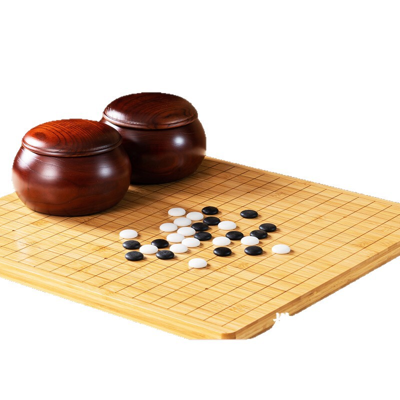 围棋五子棋象棋带棋盘实木学生儿童初学套装高档送礼老人标准19路|undefined