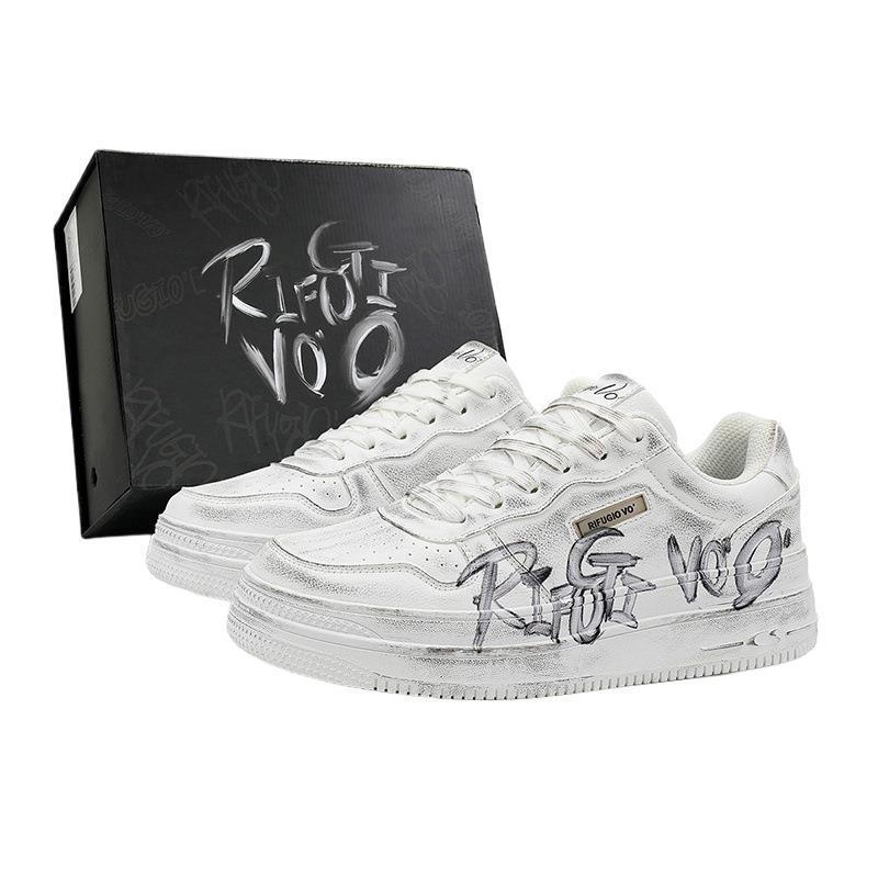 2025 New Graffiti Trend Air Force One Sneakers for Men and Women, Versatile Niche Design Casual Sports Shoes