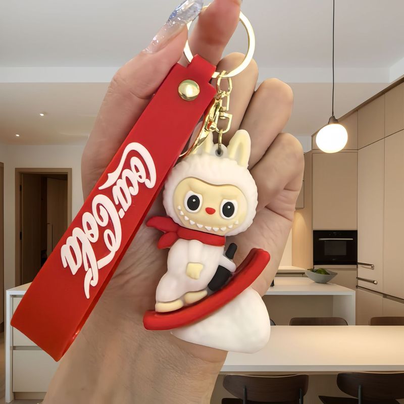 跨境拉布布可爱系列钥匙扣创意公仔坐姿汽车背包挂饰地摊礼品批发|undefined