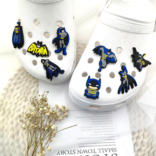 Batman's new Jibbitz clogs shoe flower PVC shoe buckle croc shoe flower Amazon shoe buckle set