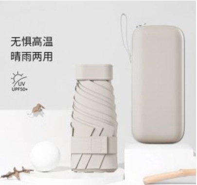 フラット傘、コンパクトでポータブル、晴雨兼用、日焼け止めとUV保護、40% off日傘、折りたたみ式超軽量カード傘|undefined