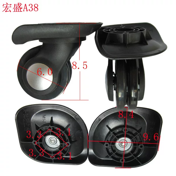 Hongsheng A38 Inner Double Row Wheel Trolley Case Wheel Suitcase Accessories Suitcase Password Box Bag Caster Roller