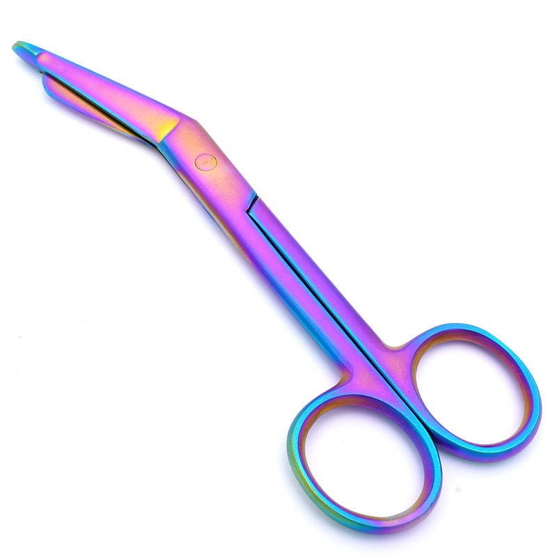 acero inoxidable cirugía médica vendaje tijeras de tejido quirúrgico ocular tijeras de capacitación experimental de estudiantes ortopédicos tijeras de yeso