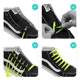 Tiktok Colorful No-Tie Silicone Elastic Lazy Shoelaces for Adults and Children Round Head Elastic No-Tie Shoelaces Available for Wholesale