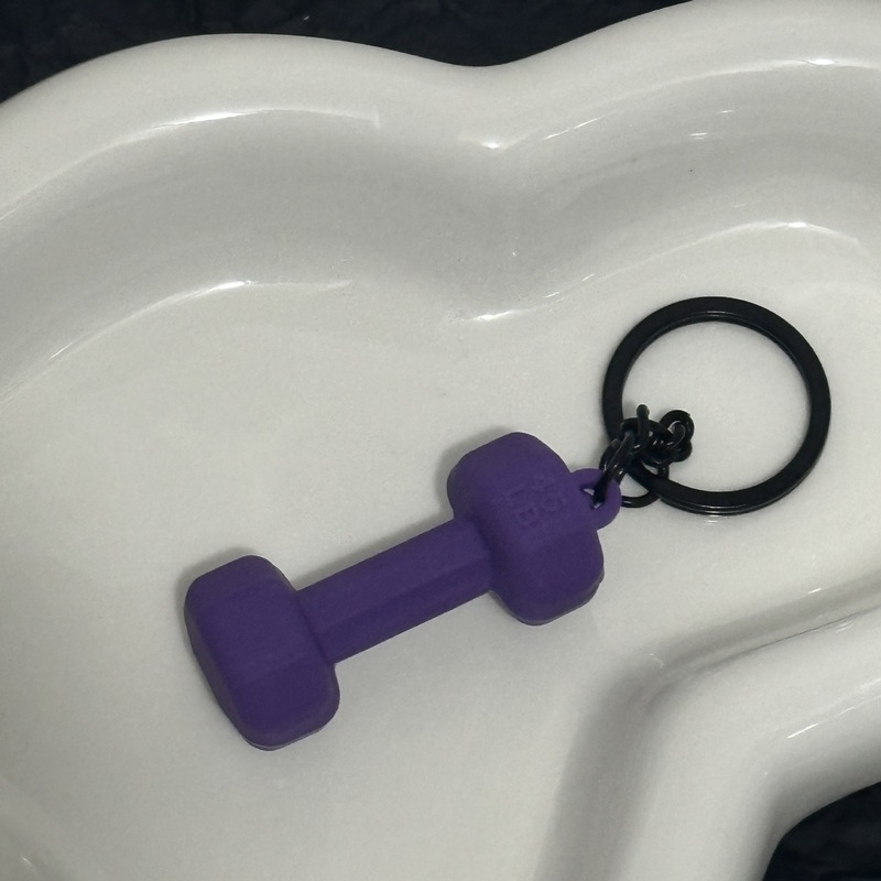 トレンドフィットネスシリーズのキーホルダー部品ミニバーベルのコップのペンダント|undefined