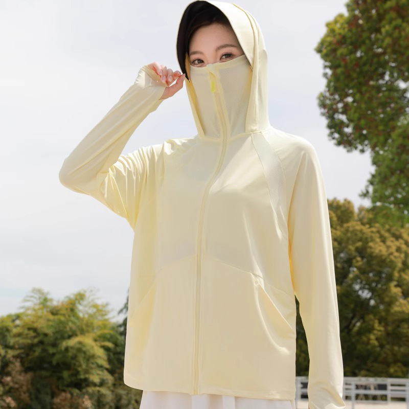 Ice Silk Sun Protection Clothing for Women Summer 2026 New Thin Style Anti-Uv Jacket Cycling Sun Protection Clothing Cardigan Jacket