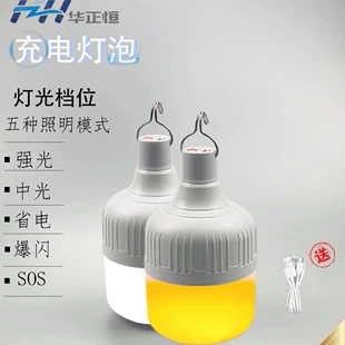 Аккумуляторный LED-фонарь с крючком для кемпинга и рынка