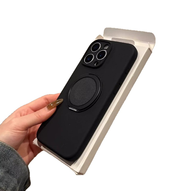 iPhone16 液体シリコーン 360 度回転磁気ホルダー携帯電話ケース Apple 15 細穴保護カバーに適しています。|undefined