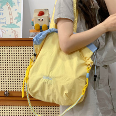 韓国ins防水軽量斜めバッグ夏アイスクリームの色合わせ口ひもドーパミン手提げ個室バッグ