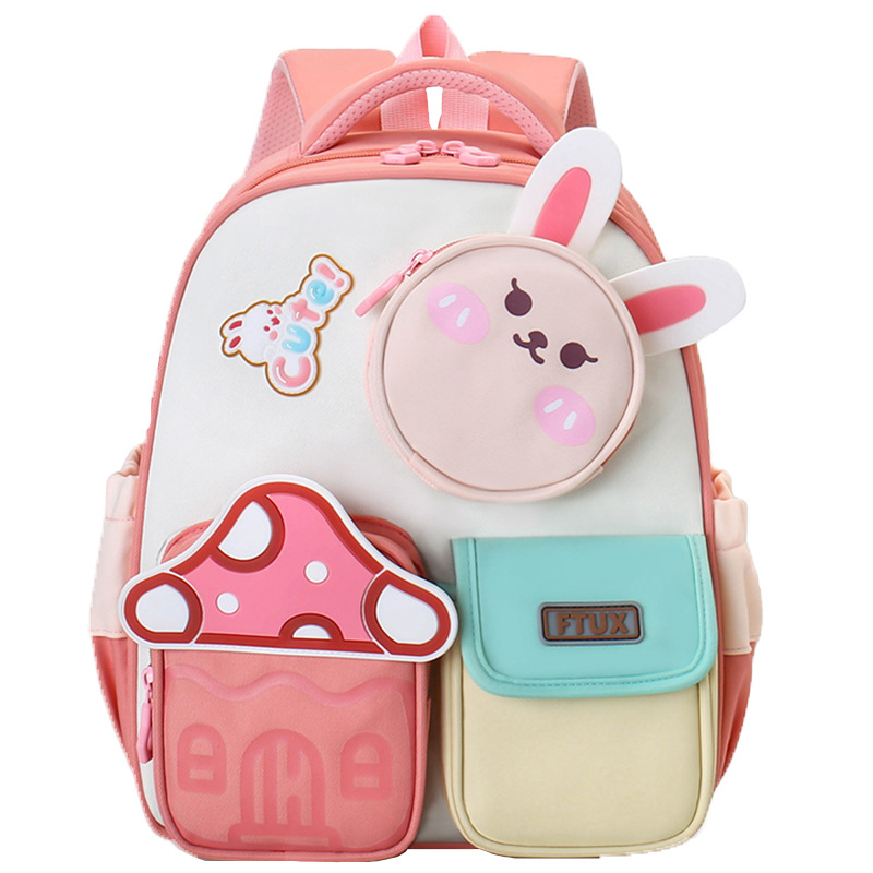 Bolsos lindos para niñas preescolares respirables de dibujos animados para niños mochilas de jardín de infantes para niños y niñas