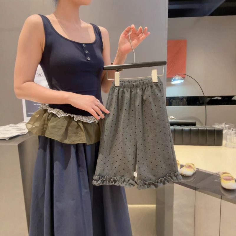 2025女宝宝秋季新款女童裤子花边儿童直筒裤宽松韩版洋气百搭裤子|undefined