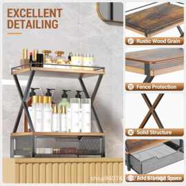 免安装厨房下水槽调料置物架多功能油瓶抽拉储物橱柜收纳架