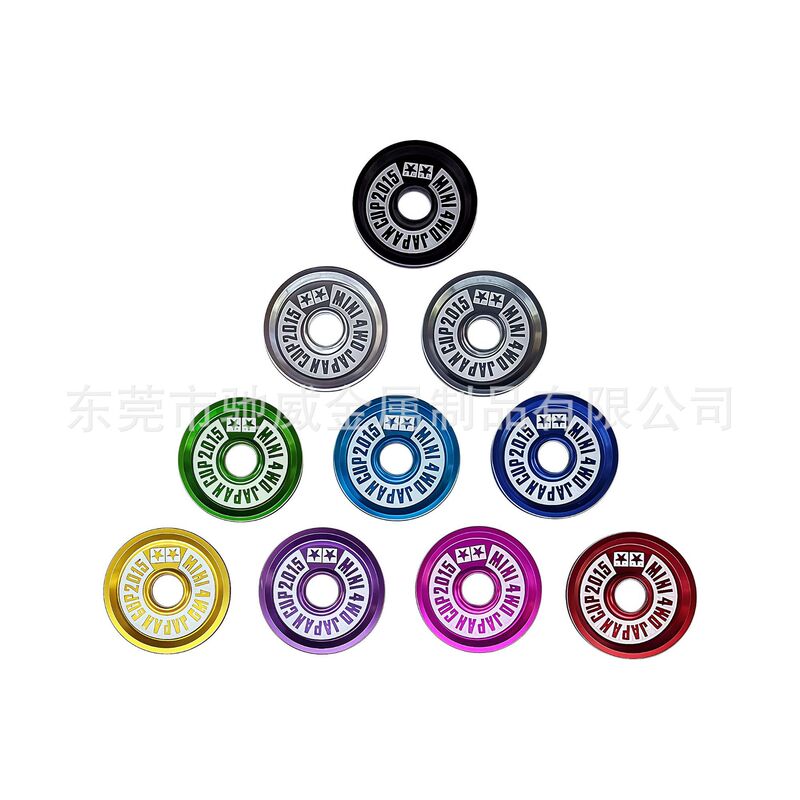 Self-made four-wheel drive modified accessories 19mm double star lettering pie aluminum alloy guide wheel manufacturers spot wholesale Self-made four-wheel drive modified accessories 19mm double star lettering pie aluminum alloy guide wheel manufacturers spot wholesale