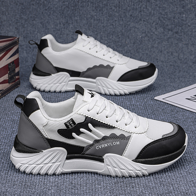 Zapatos de hombre verano 2026 nuevos zapatos deportivos al aire libre, zapatos de malla transpirables ligeros, suela gruesa y resistente al desgaste.