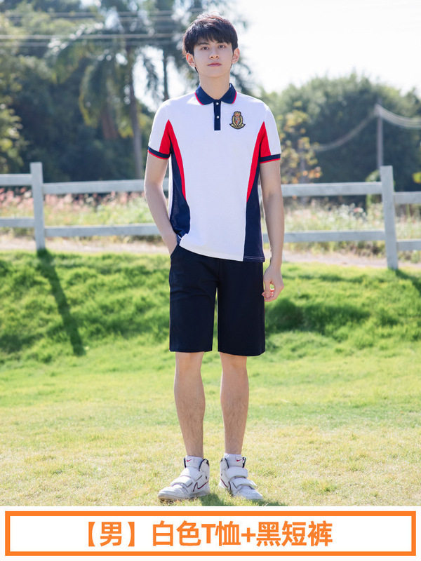 学生服スーツ、中学生カレッジスタイル卒業式制服、夏用半袖Tシャツ、高校生運動会コーラス服|undefined