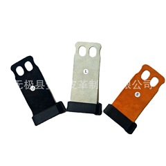 牛革の楕円の双穴の手のひらを保護します。