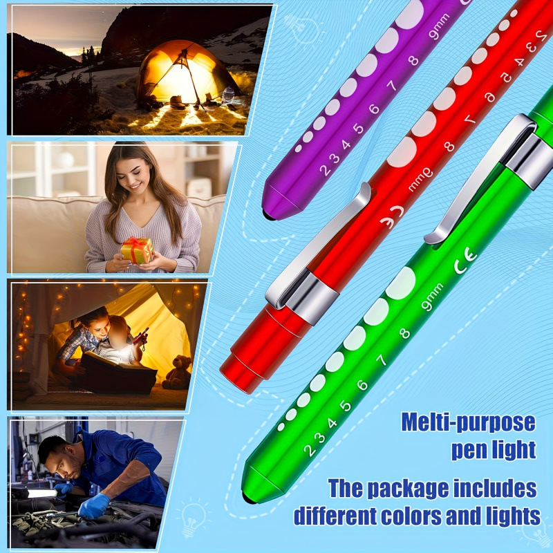 2 Pack Pen Lights para enfermeras Penlights médicas