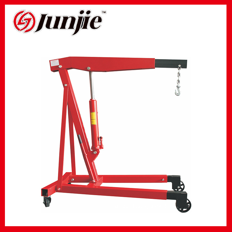 不计成本销售跨境汽修店专用3T液压吊机加厚型电动便携式升降耐用