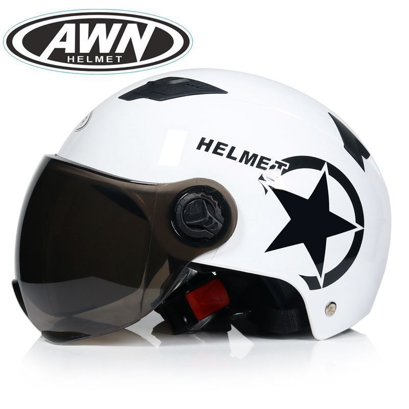 Advertising Helmets Free Printing Four Seasons Universal Helmets Thickened Harley Helmets Men's and Women's Half Helmets Motorcycle Electric Car Helmets