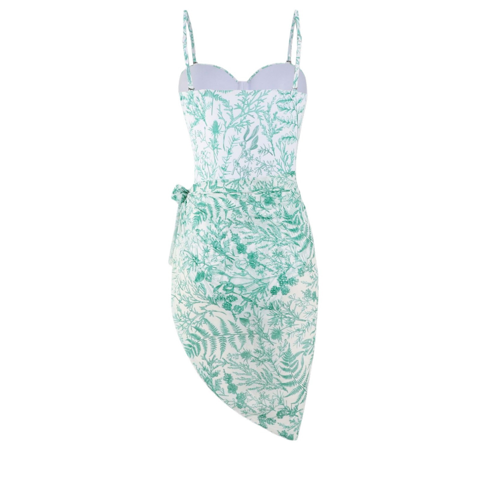 Einteiliger zweiteiliger Badeanzug aus bedrucktem Mesh für Damen, Hot Girl Sexy Hot Spring Beach-Badeanzug_voghion.com