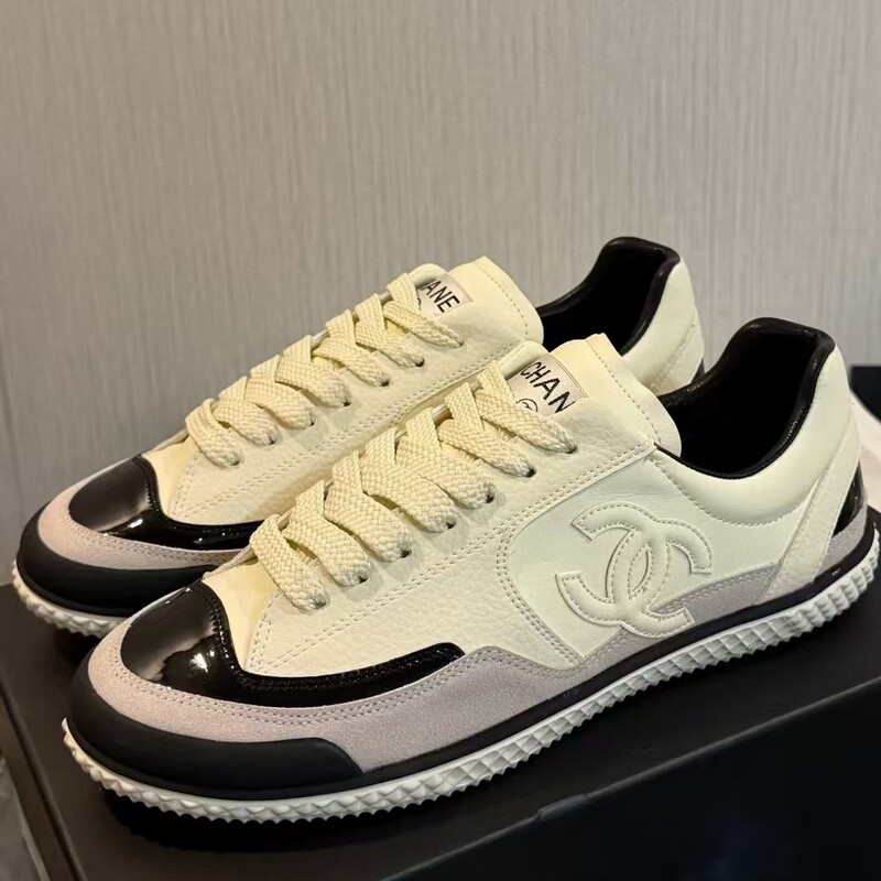 2025 New Panda Sneakers Genuine Leather Color-Blocking Casual Shoes Influencer Blogger Same Style Women's Shoes Lightweight Casual