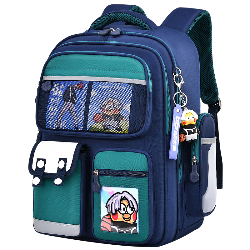 2024 nuevo niño de escuela primaria niñas niños 123 a seis grados bolsas escolares de carga de protección de espalda portátil