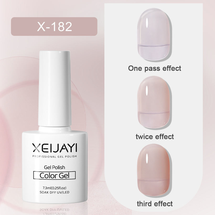 Nail Polish glue nude color ice transparent glue New Internet celebrity popular color jelly nude color nail phototherapy glue for nail salon