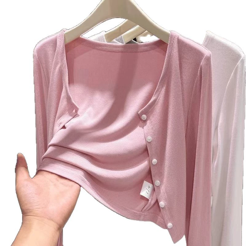 Кардиган и платье-комбинация с лёгким плащом, защита от солнца, S–XL (75–130 цзинь)