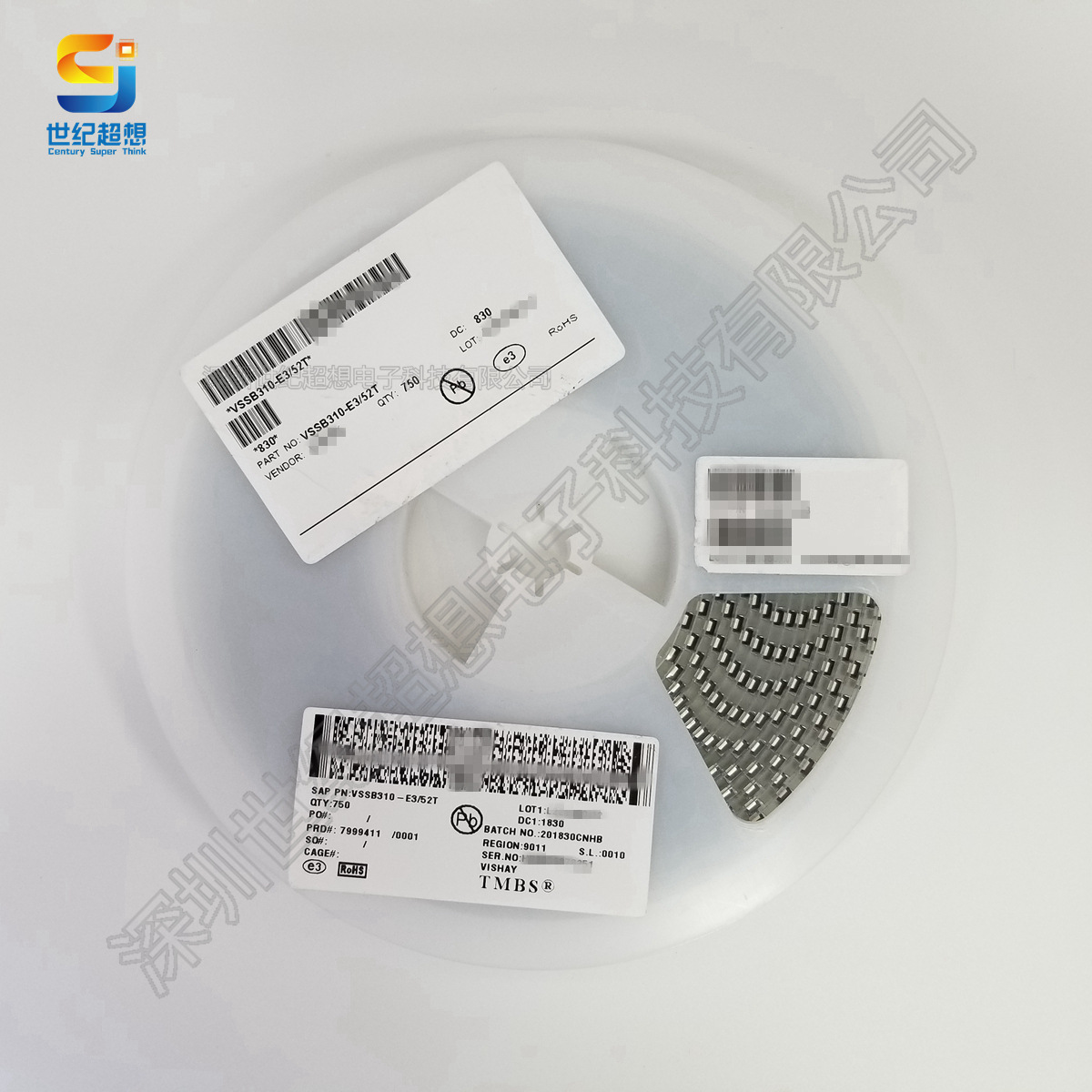 VSSB310-E3 52T 二极管 整流器 肖特基 100V 1.9A DO214AA SMB
