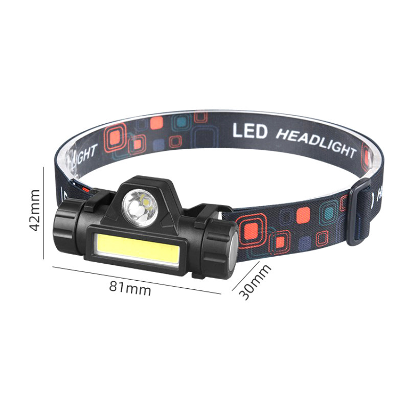 LED al aire libre fuerte luz faro multi-función de iluminación de carga USB montado en la cabeza faro COB montañismo pesca montado en la cabeza