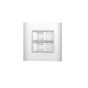 86*86 Double Port Panel French Network Phone Double Port Panel
