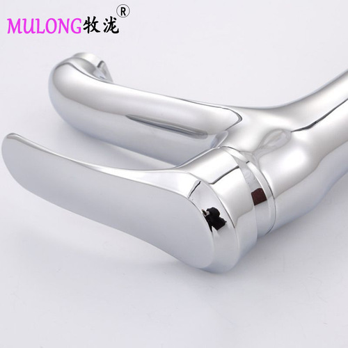 Makita all-copper basin faucet, above-ground washbasin hot and cold faucet, bathroom washbasin single-hole faucet