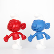 儿童房卡通创意蓝精灵可爱装饰品摆件样板间售楼部酒店玄关客厅