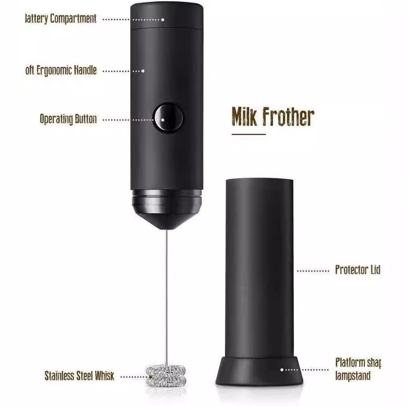 手持ち式電気泡立て器コーヒーミルク泡立て器多目的ミキサー小型ミルク泡立て器304ステンレス|undefined