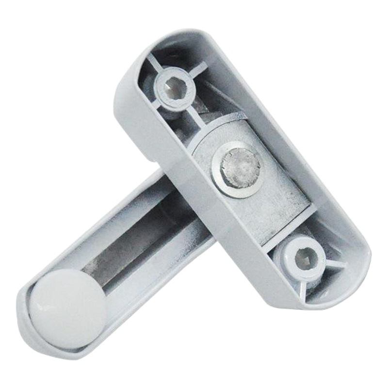 Cerradura de puerta y ventana abierta plana de acero de plástico Cerradura en forma de T Cerradura de ventana sin perforaciones anticuada Ventana interior Puerta exterior abierta y cerradura de ventana Cerradura de manija