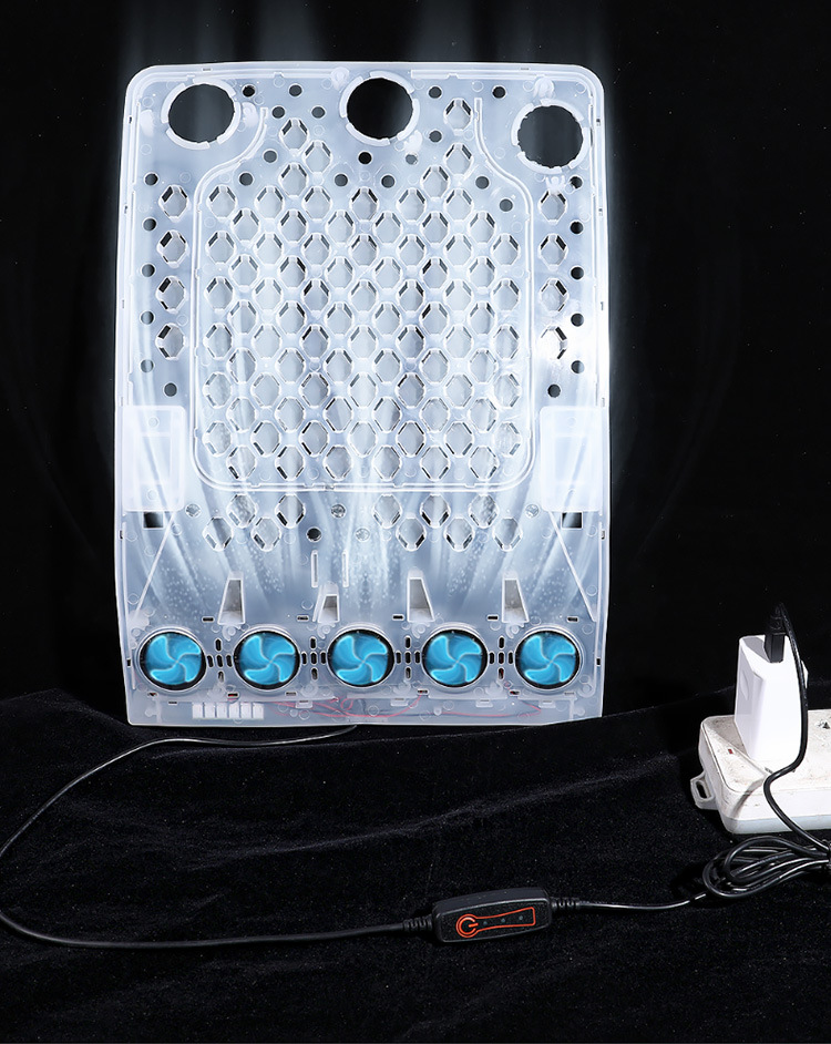 Summer Breathable Cooling Fan Lumbar Cushion with USB for Car, Home, and Office Use