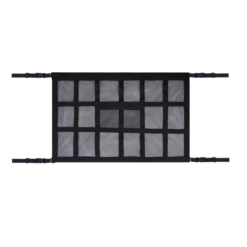 Caja de almacenamiento de red de almacenamiento de techo de automóvil Red de almacenamiento de techo de automóvil Bolsa de red de equipaje colgante Bolsa de almacenamiento de automóvil