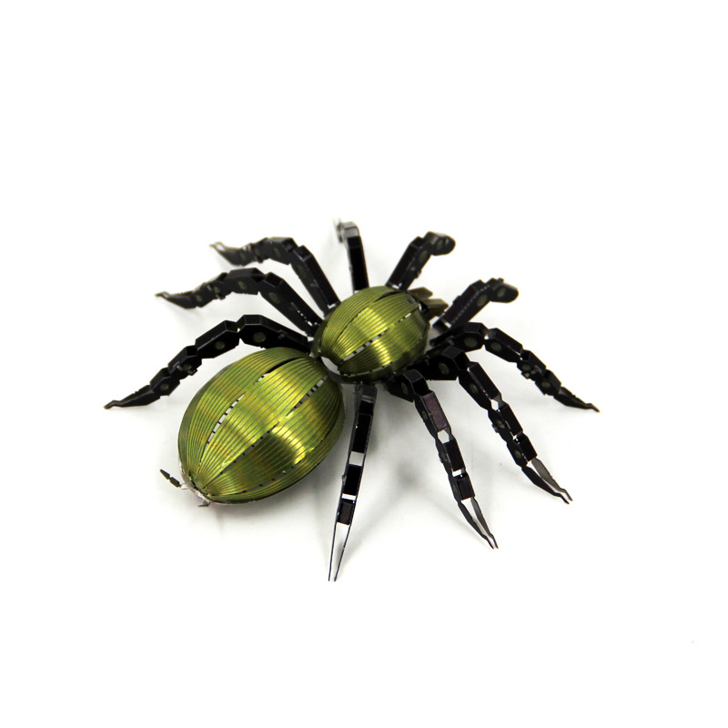 Modelo loco máquina insecto araña metal completo acero inoxidable modelo de ensamblaje de bricolaje juguete de rompecabezas tridimensional sin pegamento