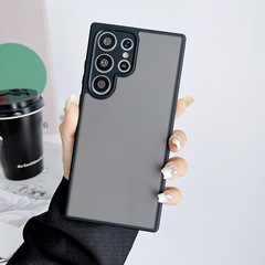 適用三星A55手機殼膚感三星S23磨砂奇甲防塵GalaxyS24ultra手機殼