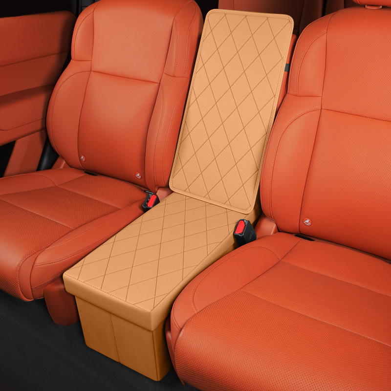Ideal L8/L9 car special storage box two rows aisle leather car rear seat ideal one folding storage box