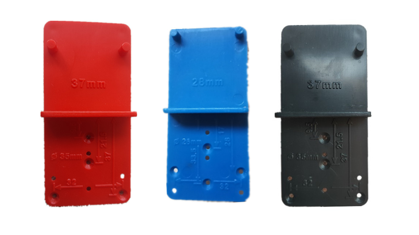 26木工28和35-37mm铰链开孔定位器 合页模版钻孔定位板打孔器