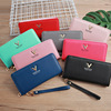 new pattern list Korean Edition lady wallet clutch bag zipper Wallet V word Wrist strap coin purse goods in stock wholesale