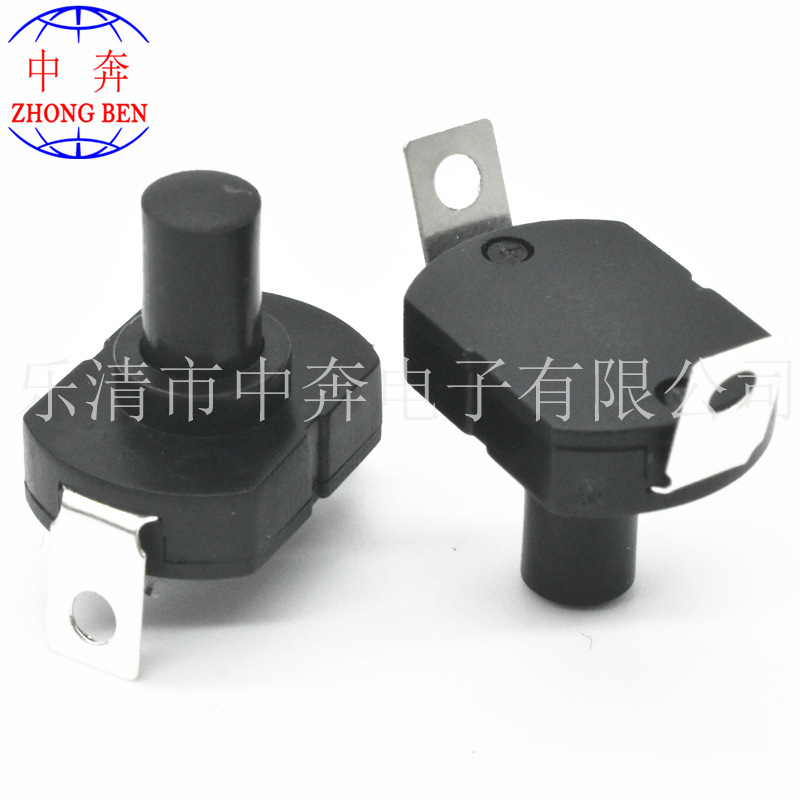 1712 两脚按钮开关 17*12*15H椭圆形 强光手电筒开关 2脚直插开关
