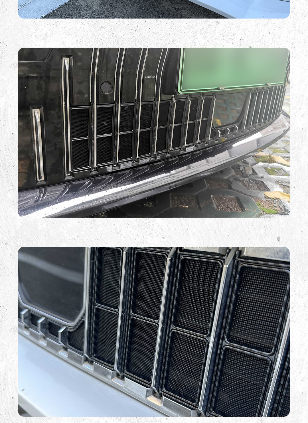 Suitable for Zeekr 009, specialized anti-insect net, car radiator grille intake protection cover, modified accessories, automotive supplies