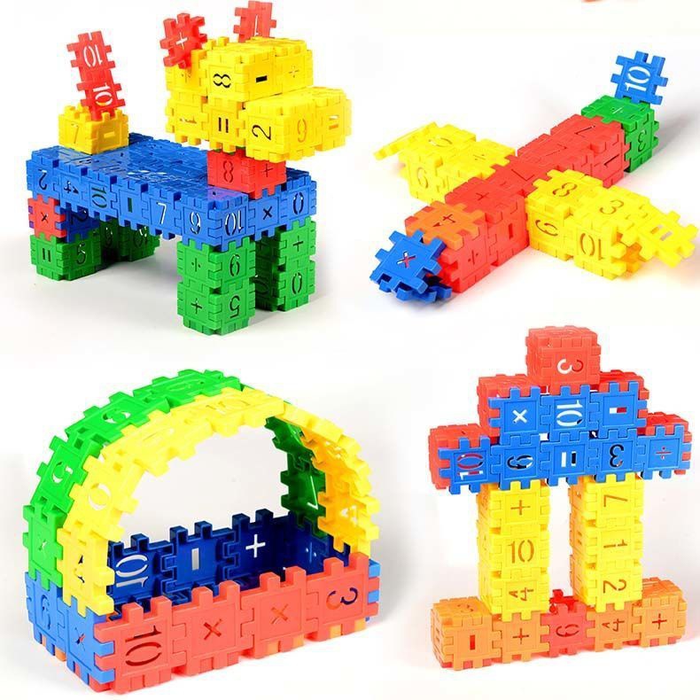 Children's Digital Building Blocks Early Education Toys Large Blocks Plastic