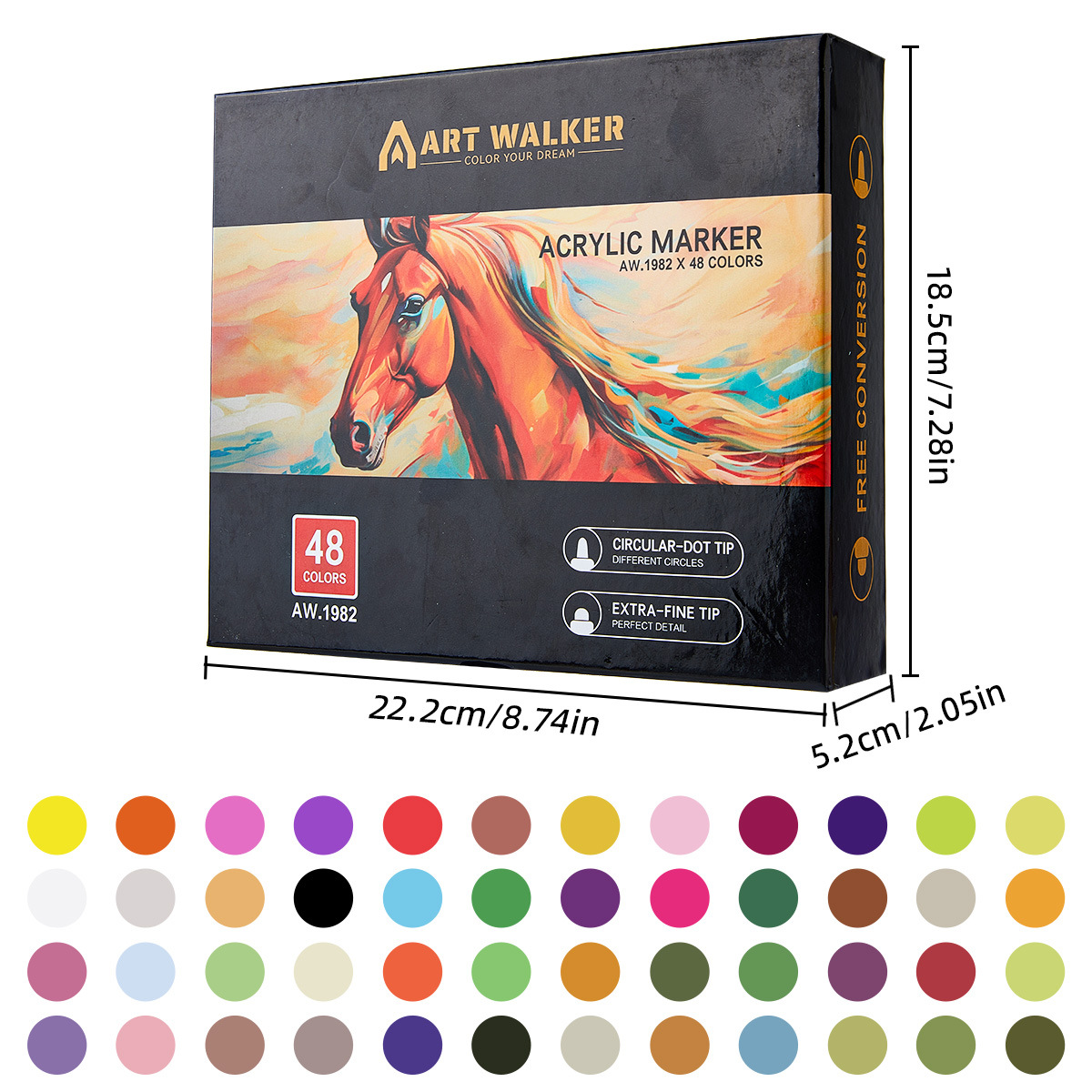 48색 패브릭 펜 세트