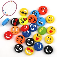 Emoji силиконовая интересная теннисная ракетка амортизатор Qizqi смайлик ракетка для бадминтона амортизация буфера комфорта