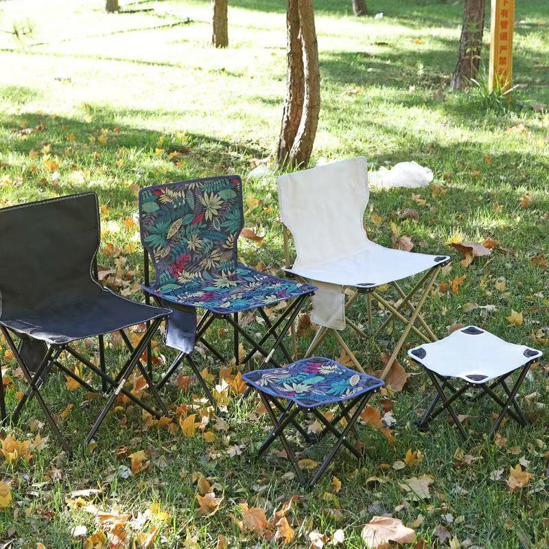 Outdoor Folding Chair Moon Chair Picnic Fishing Portable Camping Stool Beach Chair Art Sketching Folding Chair